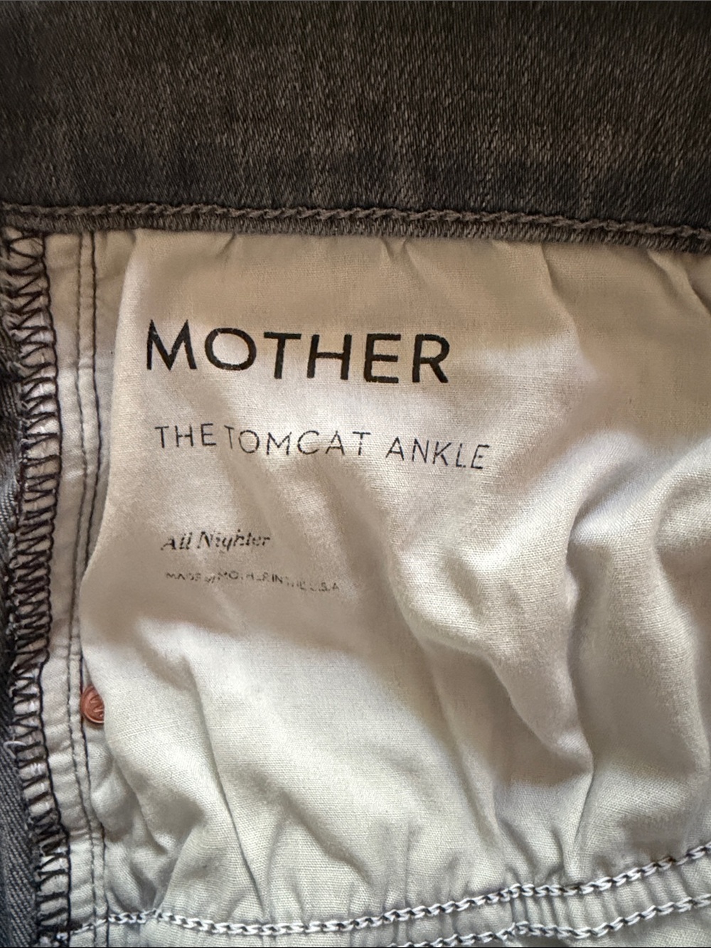 MOTHER TomCat Straight-Leg Jeans All Nighter - 29 - Picture 4 of 6
